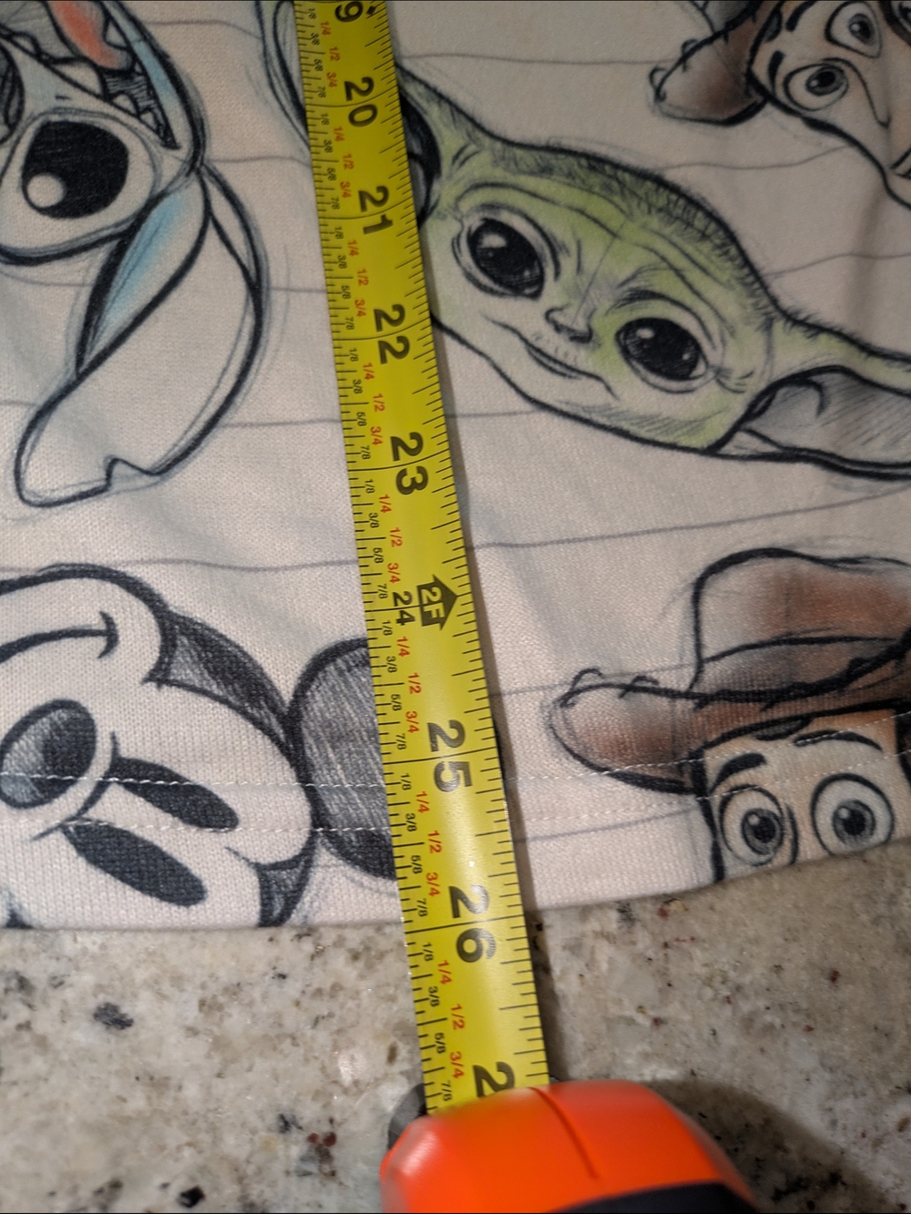 Disney 100 XXL Character Lounge Top Mickey Stitch Grogu Woody Spider-Man Unisex - Picture 8 of 9